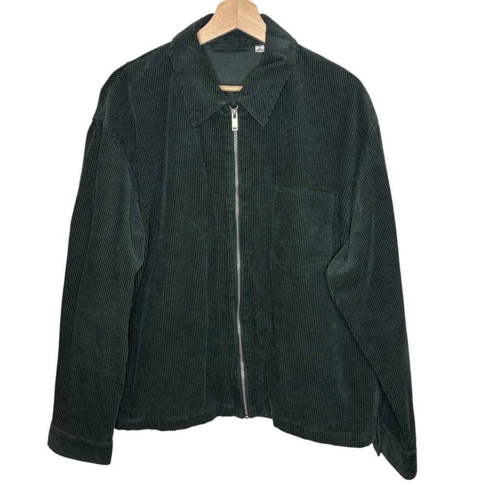 GU Corduroy Zip-Up Shirt
